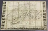 A. Vuillemin, Nouvelle Carte Illustrée de la Suisse' (Map of Switzerland), engraving hand-coloured in outline