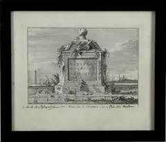 Hollandse ets, 18e eeuw, Hollandse ets,gravure 18e eeuw, de mond van 4 sparen 1739, kennemer landsche gezichten 22x15 cm gravure op papier
