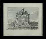 Hollandse ets, 18e eeuw, Hollandse ets,gravure 18e eeuw, de mond van 4 sparen 1739, kennemer landsche gezichten 22x15 cm gravure op papier