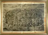 Grote ets, 17e-18e eeuw, Zeldzame grote 17e-18e eeuwse ets (beschadigd) AA.LL.Societas Excudit Vienne et Aug