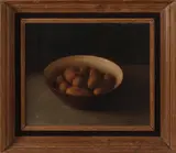 van Leeuwen, stilleven, W.A. van Leeuwen, schaal met aardappelen, olieverf op linnen