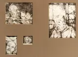 4 Etsen, Lempers, Vier werken van Limpers , etsen op papier, portretten van oude heren 6x6cm., 8x12cm., 18x15cm. en 19x25cm