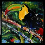 Irmi 92, Toekan, Irmi '82, litho op zijde? (druk op zijde?), toekan 97x97cm