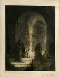 Ets M. Bauer, portaal moskee, Marius Bauer ( 1867 - 1932), ets op papier (met origineel wisselingh nr
