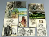 Zestien studietekeningen van C, Carl Hampel, Zestien studietekeningen van C