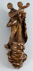 Groot gipsen Mariabeeld ca, gips, Groot gipsen Mariabeeld ca