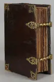 Pieter Keur, Statenbijbel, Met origineel lederen band en bronzen beslag (met gravures) 36x12x25cm
