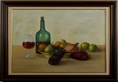 A.G. Smid, stilleven, Smid), olieverf op linnen, stilleven 60x70cm