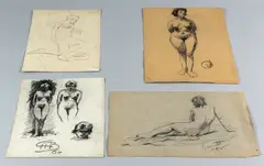 4 Werken, F.H.B., Vier tekeningen G.H.B