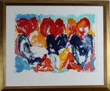 Jan Cremer, litho tulpen, Jan Cremer (1940 - ) 31/121, lihtografie op papier, tulpen 72x55cm