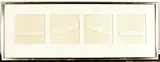 Onduidelijk gesigneerd 1978, (Nr, reliëf kunst, 6 van 7), reliëf op papier (karton), papierkunst in de trant van Jan Schoonhoven 107x38cm