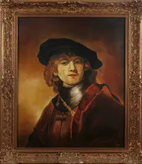J. Wessels, portret, Wessels 20e eeuw, olieverf op linnen, 17e eeuws portret 50x60cm
