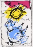 Guilliaume Corneille 1997 Nr, unique, 102/250, litho op papier "Unique" 14x21cm