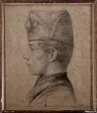 Chris Lebeau, jonge soldaat, Joris Johannes Christiaan Lebeau, tekening op papier, jonge officier 1898 27x23cm