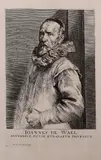 Anthony v Dyck, aquaforte, Dyck fecit aquaforti 17e eeuw, gravure op papier, Joannes de Wael 17,5x25cm