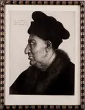 Peter von Halm, gravure, Peter von Halm (1854 - 1823 Duitsland), gravure op papier, "Quintin VS Metsys Pince bat anno 1512" 20,5x27cm