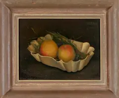 Will '40, stilleven, Will 1940, olieverf op linnen, stilleven met fruit 37x28cm