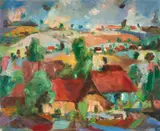 Eberhard Viegener, "Dorf im Frühling"