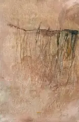 Jupp Lückeroth, "Rodini Schlucht", Mischtechnik (Gouache) auf Karton