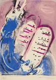 Marc Chagall, Moses, Farblithografie auf Velin