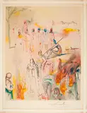 Aus: Three plays by the Marquis de Sade by Salvador Dalí, Drei Farblithografien auf Velin, sold Nov 2015
