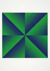 Ohne Titel by Getulio Alviani, Farbserigrafie auf leichtem Karton, sold Nov 2015