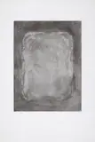 Gotthard Graubner, Ohne Titel (Graues Kissen), Aquatinta auf sehr dünnem Japan
