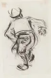 Konvolut von sieben Zeichnungen by Heinrich Zille, Kohle bzw, sold Nov 2015