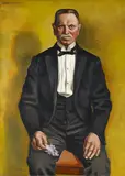 Ernst Fritsch, Der Diener bei der Berliner Sezession, Öl auf Leinwand