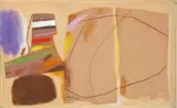 Hans Laabs, Ohne Titel, Mischtechnik über Papiercollage auf Karton