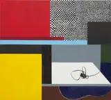 Christian Rosa, Untitled, 2018, oil and oilstick on canvas