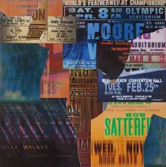 Gary Simmons, Saturday Night Live, 2015, mixed media on panel