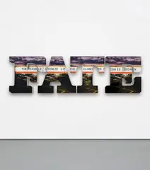 Doug Aitken, the handle comes up, the hammer comes down, 2009, LED lit lightbox