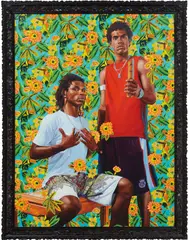 Kehinde Wiley, Untitled (The World Stage: Brazil), 2012, oil on canvas, in artist's frame