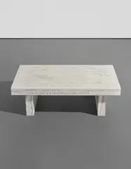 Jenny Holzer, Truisms: All things are delicately interconnected..., 1987, Royal Danby marble bench