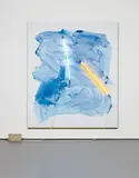 Mary Weatherford, Truxtun, 2012, Flashe and neon on linen