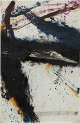 Untitled (X) by Norman Bluhm, 1964, oil on canvas, sold Feb 2019
