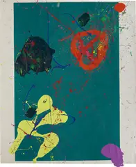 Untitled by Sam Francis, 1990, acrylic and silkscreen ink on paper, offered Feb 2019