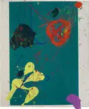 Sam Francis, Untitled, 1990, acrylic and silkscreen ink on paper