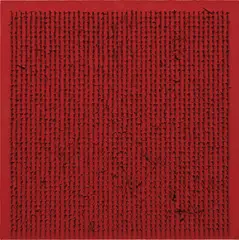 Tableau Clous by Bernard Aubertin, 1969, acrylic and nails on wood panel, sold Feb 2019
