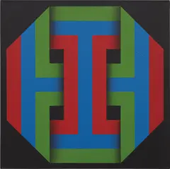 Tucano by Omar Rayo, 1970, acrylic on canvas, sold Feb 2019