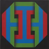 Omar Rayo, Tucano, 1970, acrylic on canvas
