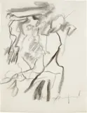 Willem de Kooning, Untitled, charcoal and pastel on vellum