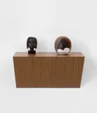 Haim Steinbach, Untitled (Jamaican head, Möbius strip)