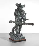 Jonathan Meese, DER KÄMPFER de LARGE (Der Zeushagen von Troja de NEUTRAL), 2008, bronze