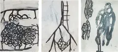 Terry Winters, Three works: (i) Genova; (ii) Untitled #10; (iii) Untitled #12, 1988, gouache and watercolor on paper