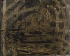 Untitled by Ross Bleckner, 1981, oil on paper, sold Feb 2019