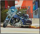 Tom Blackwell, Parked Harley - Third St. Naples