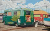 John Baeder, Pappy's Place, Nashville, TN, 1985, oil on canvas
