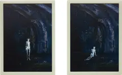 CREMASTER 3: Pediment by Matthew Barney, 2002, two chromogenic prints, in artist's acrylic frames, in 2 parts, offered Feb 2019